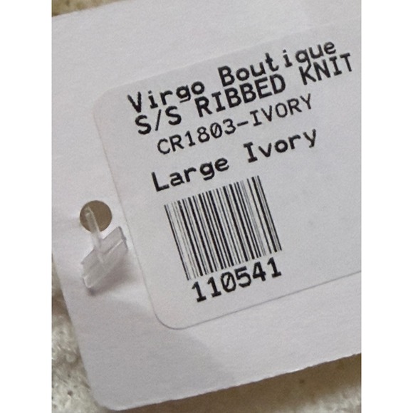 Blu Pepper Ivory Ribbed Knit Tie Strap V Neck Tank Top Boho Nautical cottagecore - Picture 7 of 8